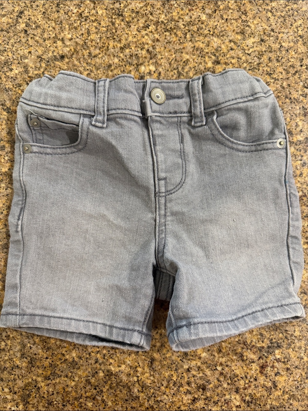 The Children's Place Light Gray Denim Shorts